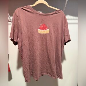 Torrid Mauve Strawberry Graphic Classic Fit Top